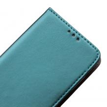 Кожен калъф Flip тефтер Magnet Book със стойка за Samsung Galaxy A26 5G - тъмно зелен
