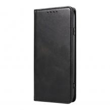 Кожен калъф Flip тефтер Magnetic Book със стойка за Motorola Moto G05 / Moto E15 - черен