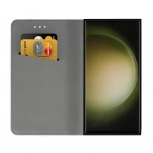 Кожен калъф Flip тефтер Magnet Book със стойка за Realme C63 - златист