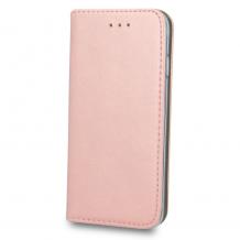 Кожен калъф Magnet Case със стойка за Samsung Galaxy A20e - Rose Gold