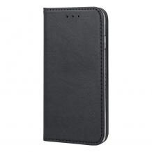 Кожен калъф Flip тефтер Magnet Book със стойка за Samsung Galaxy S25 Ultra - черен