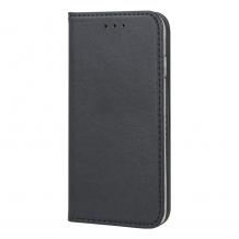 Кожен калъф Magnet Book със стойка за Samsung Galaxy S24 - черен