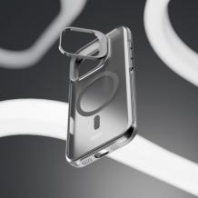 Удароустойчив хибриден кейс Etteri Morning Fog с Magsafe и стойка за iPhone 17 Pro - Черен
