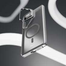 Удароустойчив хибриден кейс Etteri Morning Fog с Magsafe и стойка за Samsung Galaxy S26 Ultra - Черен