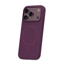 Силиконов калъф Silicone Thin MagSafe за iPhone 17 Pro / iPhone 18 Pro – Бордо