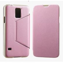 Луксозен кожен калъф Flip Cover със стойка Kalaideng SWIFT Series за Samsung Galaxy S5 G900 - розов