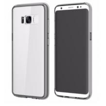 Луксозен гръб Rock Pure Series за Samsung Galaxy S8 G950 - прозрачен / черен кант