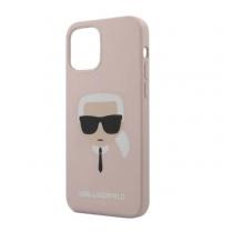 Силиконов гръб Karl Lagerfeld за Apple iPhone 12 /12 Pro 6.1'' - розов / Karl Head