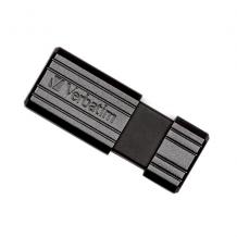 USB Flash памет Verbatim PinStripe 64 GB - черна