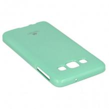 Луксозен силиконов гръб / калъф / TPU Mercury JELLY CASE Goospery за Samsung Galaxy A3 / Samsung A3 - светло зеленЛуксозен силиконов гръб / калъф / TPU Mercury JELLY CASE Goospery за Samsung Galaxy A3 / Samsung A3 - светло зелен
