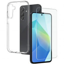 Комплект Прозрачен Кейс и Стъклен Протектор за Samsung Galaxy A36