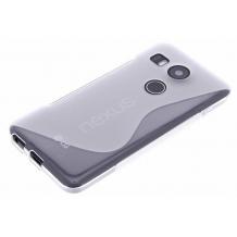 Силиконов калъф / гръб / TPU S-Line за LG Nexus 5X - прозрачен