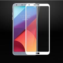 3D full cover Tempered glass screen protector LG G6 / Извит стъклен скрийн протектор LG G6 - бял