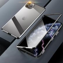 Магнитен калъф Bumper Case 360° FULL за Apple iPhone 11 6.1'' - прозрачен / сребриста рамка