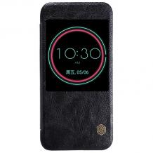 Луксозен кожен калъф Flip тефтер S-View Nillkin за HTC 10 / HTC One M10 - черен