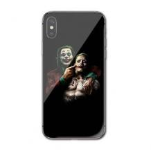 Луксозен стъклен твърд гръб за Huawei Y7 2019 - черен / Joker