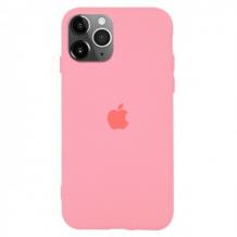 Луксозен силиконов гръб Silicone Case за Apple iPhone 11 Pro 5.8" - розов