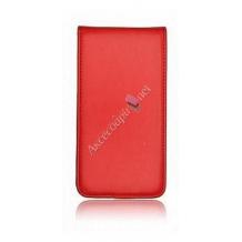 Кожен калъф Flip тефтер за Nokia Lumia 520 / Nokia Lumia 525 - червен