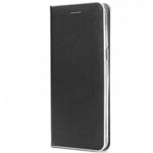 Луксозен кожен калъф Flip тефтер Luna Book за Samsung Galaxy S9 G960 - черен