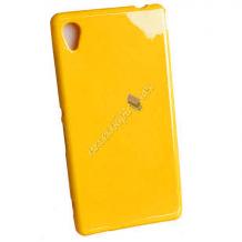 Силиконов калъф / гръб / TPU за Sony Xperia Z3 - оранжев / гланц