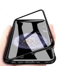 Магнитен калъф Bumper Case 360° FULL за Samsung Galaxy S20 Plus - прозрачен / черна рамка