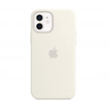 Силиконов калъф / гръб / Clear Case MagSafe за Apple iPhone 12 / 12 Pro 6.1" - Бял