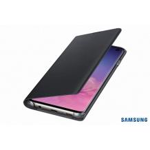 Оригинален кожен калъф LED View Cover EF-NG973PBEGWW за Samsung Galaxy S10 - черен