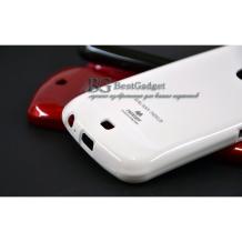 Луксозен силиконов калъф / гръб / ТПУ за Samsung Galaxy Nexus i9250 - Mercury бял