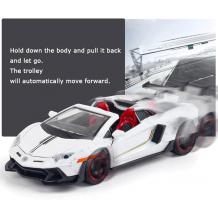 Метална кола с отварящи се врати капаци светлини и звуци Lamborghini Aventador LP700-4 1:32