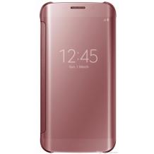 Луксозен калъф Clear View Cover с твърд гръб за Samsung Galaxy S7 G930 - розов