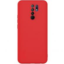 Луксозен силиконов калъф / гръб / Nano TPU за Xiaomi Redmi 9 - червен