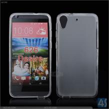 Силиконов калъф / гръб / TPU за HTC Desire 626 - прозрачен / мат