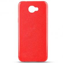 Ултра тънък силиконов калъф / гръб / TPU Ultra Thin Candy Case за Huawei Y5 II / Y5 2 / Y6 II Compact - червен