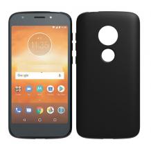 Силиконов калъф / гръб / TPU за Motorola Moto E5 Plus - черен / мат