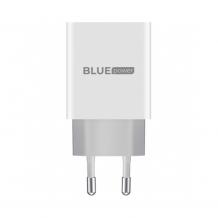Зарядно устройство BLUE Power L65EU 220V с 2 USB изхода 2.4A с кабел 1м Micro USB