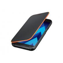 Оригинален калъф Neon Flip Cover EF-FA320PBEGWW за Samsung Galaxy A3 2017 A320 - черен
