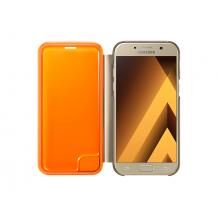 Оригинален калъф Neon Flip Cover EF-FA320PFEGWW за Samsung Galaxy A3 2017 A320 - златист