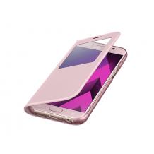 Оригинален калъф S-View Standing Cover EF-CA520PPEGWW за Samsung Galaxy A5 2017 A520 - розов