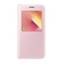 Оригинален калъф S-View Standing Cover EF-CA520PPEGWW за Samsung Galaxy A5 2017 A520 - розов