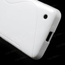 Силиконов калъф / гръб / TPU S-Line за Nokia Lumia 630 - бял