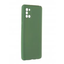 Луксозен силиконов калъф / гръб / Nano TPU за Samsung Galaxy A31 - тъмно зелен