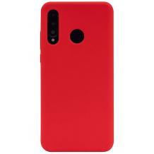 Луксозен силиконов калъф / гръб / Nano TPU за Huawei P30 Lite - червен
