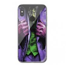 Луксозен стъклен твърд гръб за Huawei P30 Lite - Joker / Suit