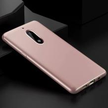 Луксозен силиконов калъф / гръб / TPU за Nokia 2 2017 - Rose Gold