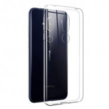 Ултра тънък силиконов калъф / гръб / TPU Ultra Thin за Nokia 8.1 / Nokia X7 - прозрачен