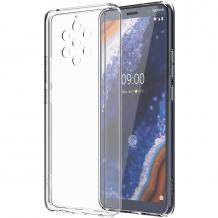 Ултра тънък силиконов калъф / гръб / TPU Ultra Thin за Nokia 9 Pure View - прозрачен