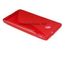 Силиконов гръб / калъф / ТПУ S-Line за Sony Xperia SP - червен