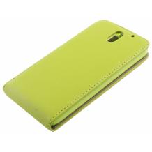 Кожен калъф Flip тефтер Flexi за HTC Desire 610 - зелен