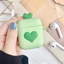 Силиконов калъф за AirPod - Green Heart