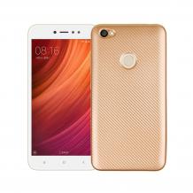 Силиконов калъф / гръб / TPU за Xiaomi RedMi Note 5A - златист / Carbon